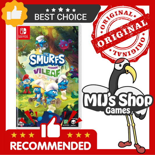 Nintendo Switch The Smurfs Mission Vileaf <multilingual support><New/Used><game software><Japan Import>