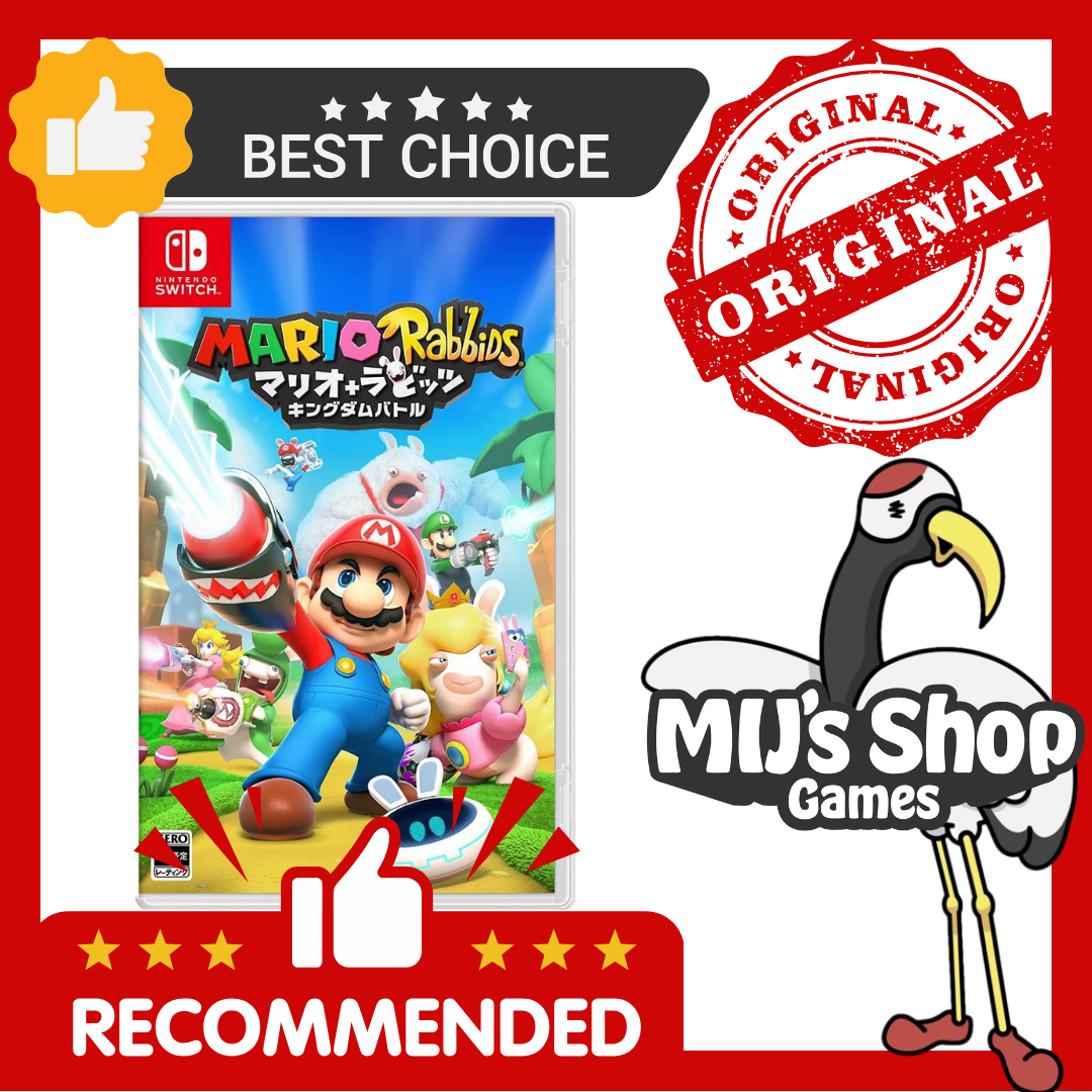 Nintendo Switch Mario + Rabbids Kingdom Battle<multilingual support><New/Used><game software><Japan Import>