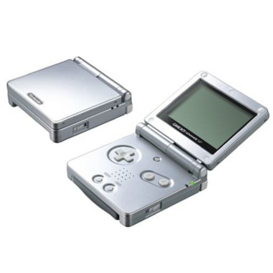 GameBoy Advance SP Console GB platinum silver <game console><Used><Japan Import>